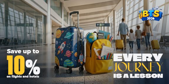 5% OFF + 5% Cashback on International Flights ✈️